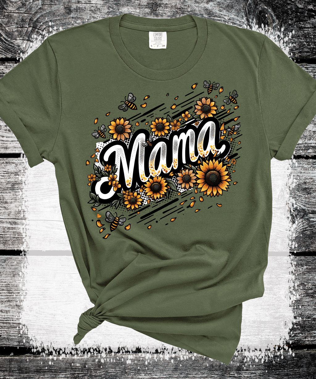 Comfort Colors® Sunflower Mom Gift Sweatshirt, Cute Mothers Day Gift, Mama Sweatshirt, Mom Shirt, Mama Crewneck, New Mom Announcement Shirt