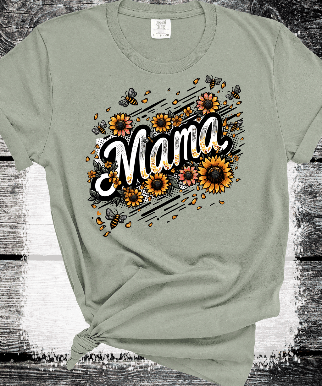 Comfort Colors® Sunflower Mom Gift Sweatshirt, Cute Mothers Day Gift, Mama Sweatshirt, Mom Shirt, Mama Crewneck, New Mom Announcement Shirt