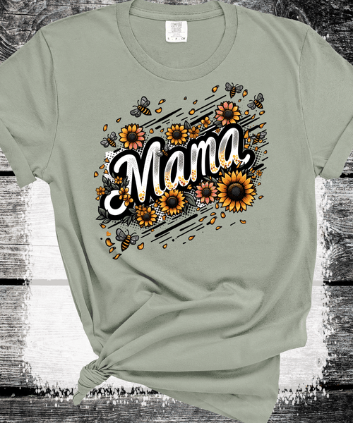 Comfort Colors® Sunflower Mom Gift Sweatshirt, Cute Mothers Day Gift, Mama Sweatshirt, Mom Shirt, Mama Crewneck, New Mom Announcement Shirt