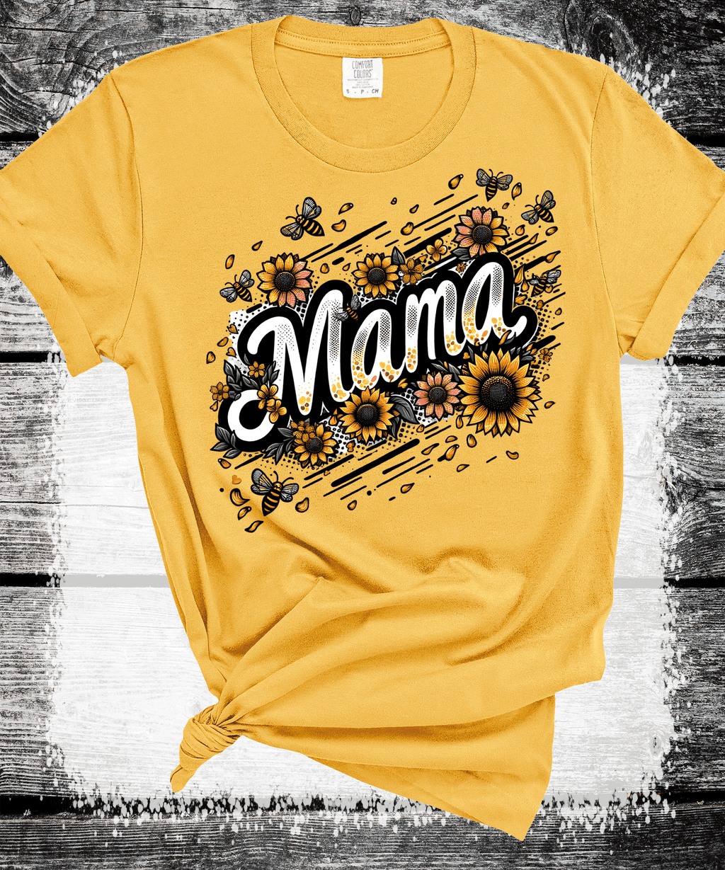 Comfort Colors® Sunflower Mom Gift Sweatshirt, Cute Mothers Day Gift, Mama Sweatshirt, Mom Shirt, Mama Crewneck, New Mom Announcement Shirt