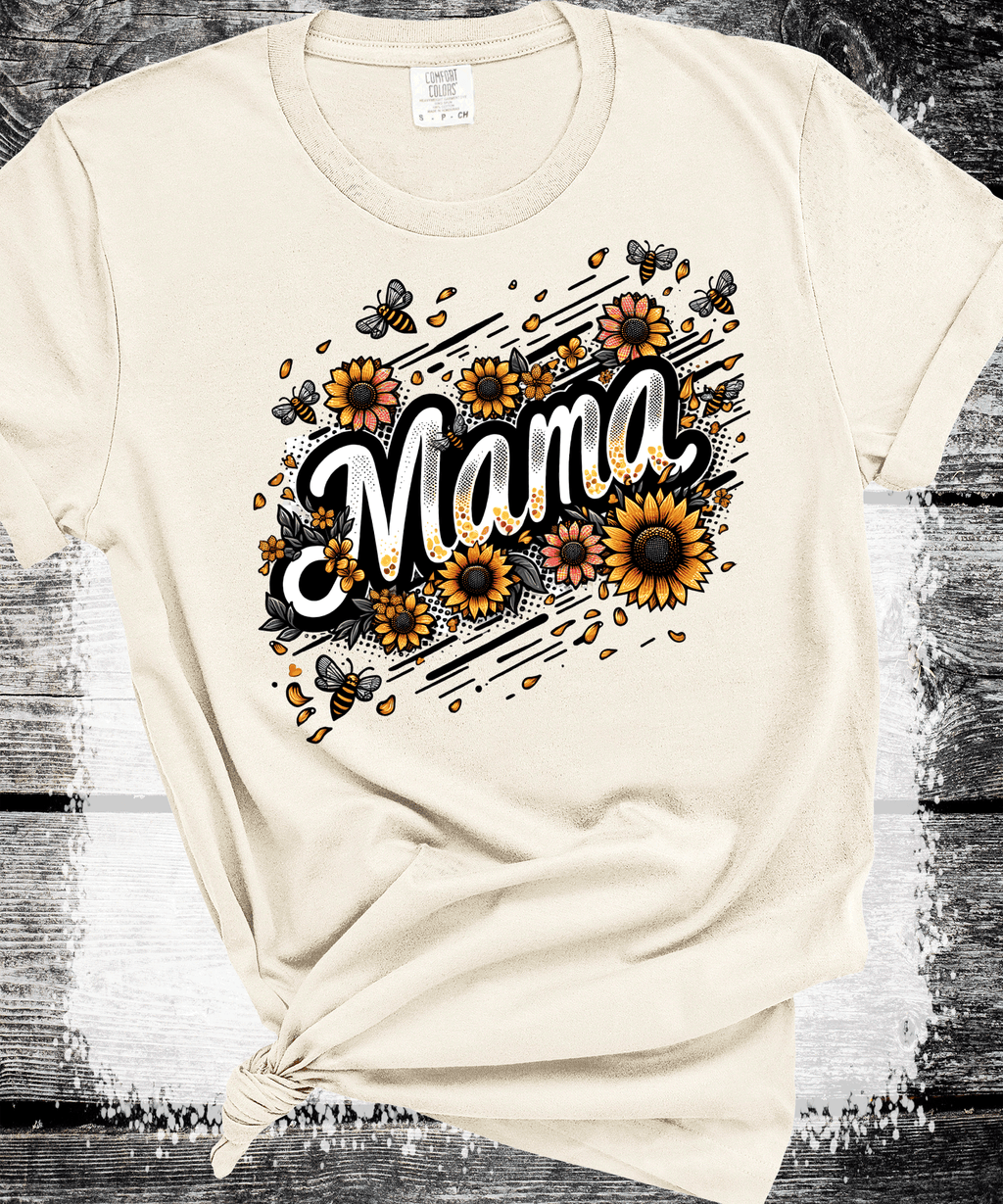 Comfort Colors® Sunflower Mom Gift Sweatshirt, Cute Mothers Day Gift, Mama Sweatshirt, Mom Shirt, Mama Crewneck, New Mom Announcement Shirt