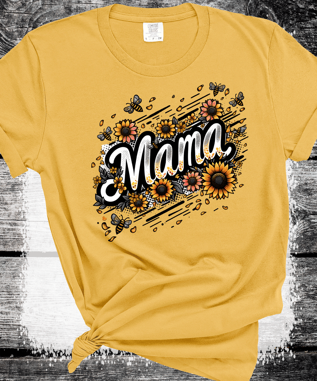 Comfort Colors® Sunflower Mom Gift Sweatshirt, Cute Mothers Day Gift, Mama Sweatshirt, Mom Shirt, Mama Crewneck, New Mom Announcement Shirt