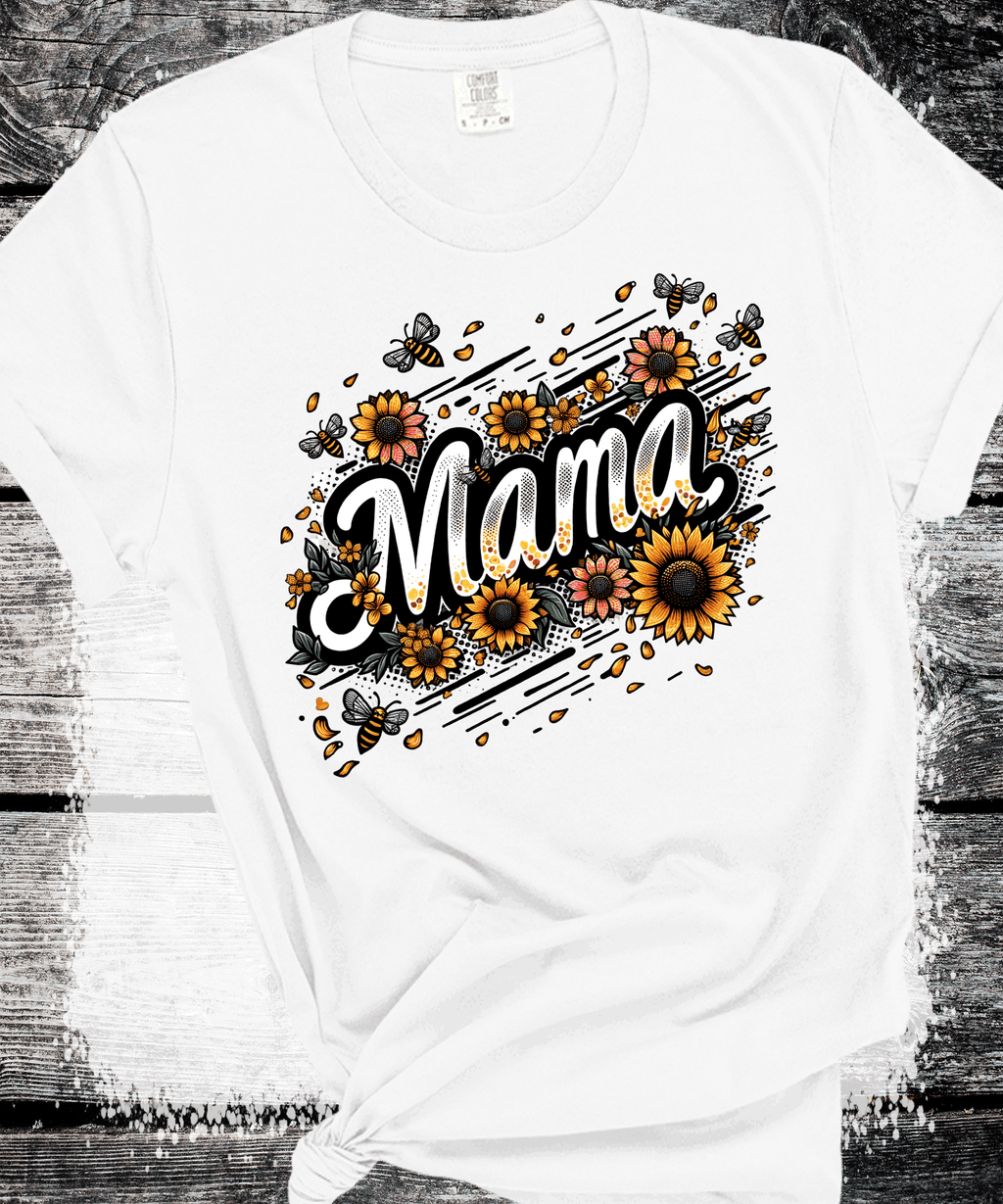 Comfort Colors® Sunflower Mom Gift Sweatshirt, Cute Mothers Day Gift, Mama Sweatshirt, Mom Shirt, Mama Crewneck, New Mom Announcement Shirt
