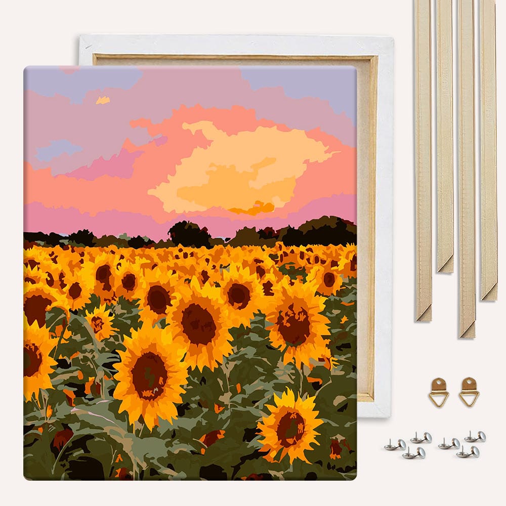 Sunflower Field - Paint By Numbers Kit