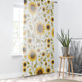 Vibrant Large Sunflowers Window Curtain - 50x84 Polyester - Dipaliz